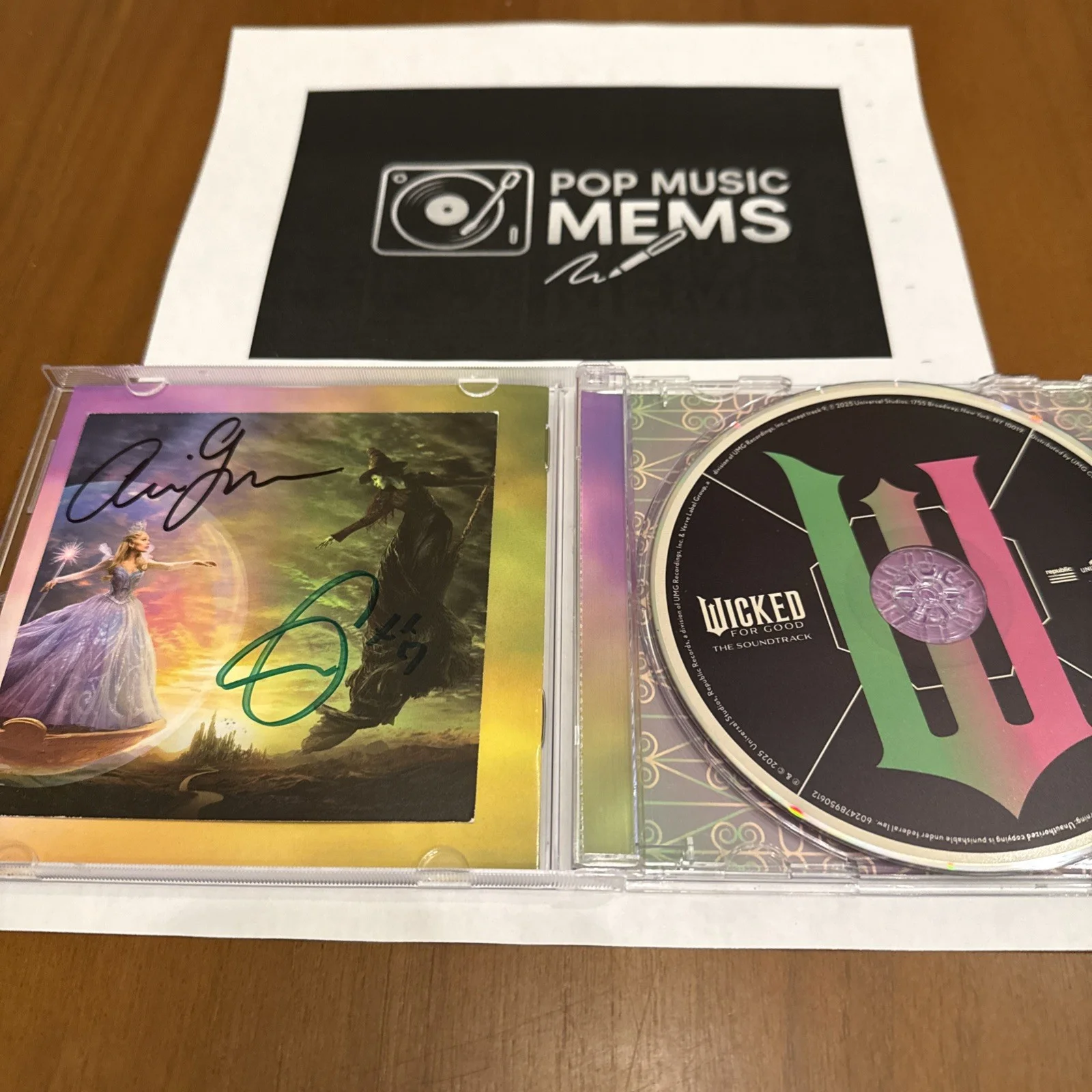 Signed Wicked For Good Soundtrack CD - Ariana Grande & Cynthia Erivo, изображение 4