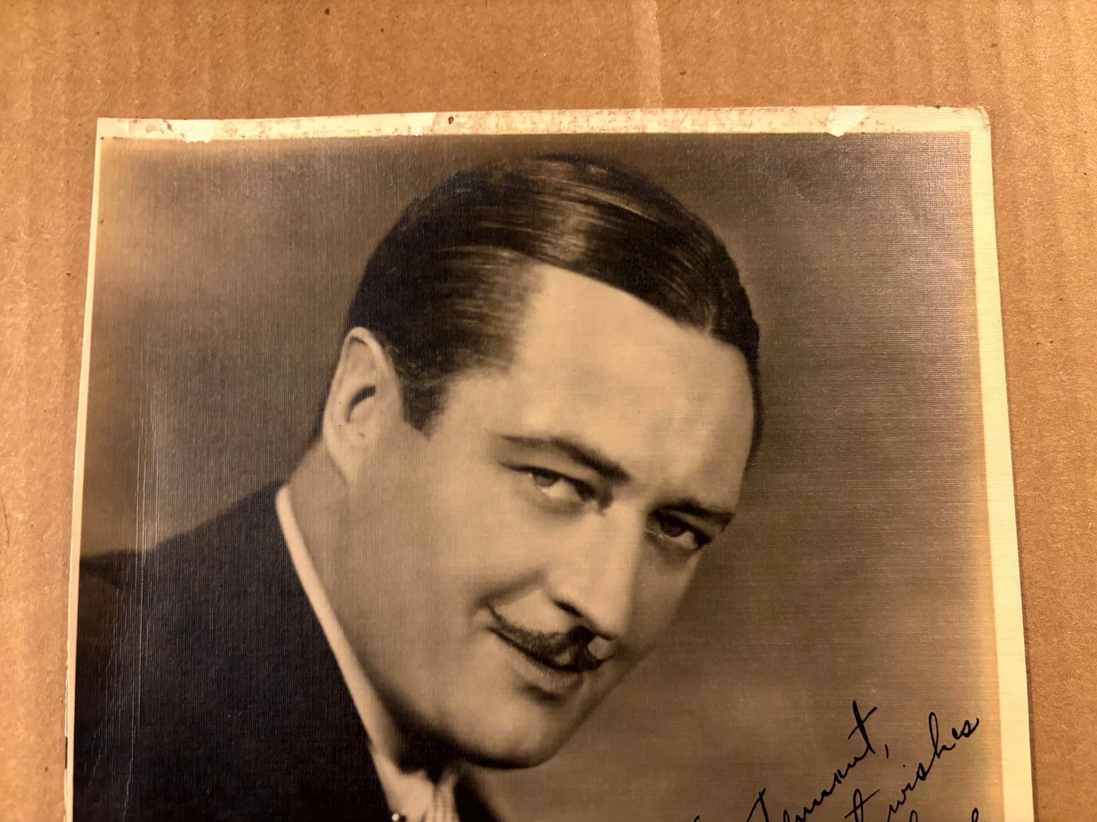 Edmund Lowe Rare Very Early Autographed 7/9 Photo Photo 30s Chandu, изображение 2