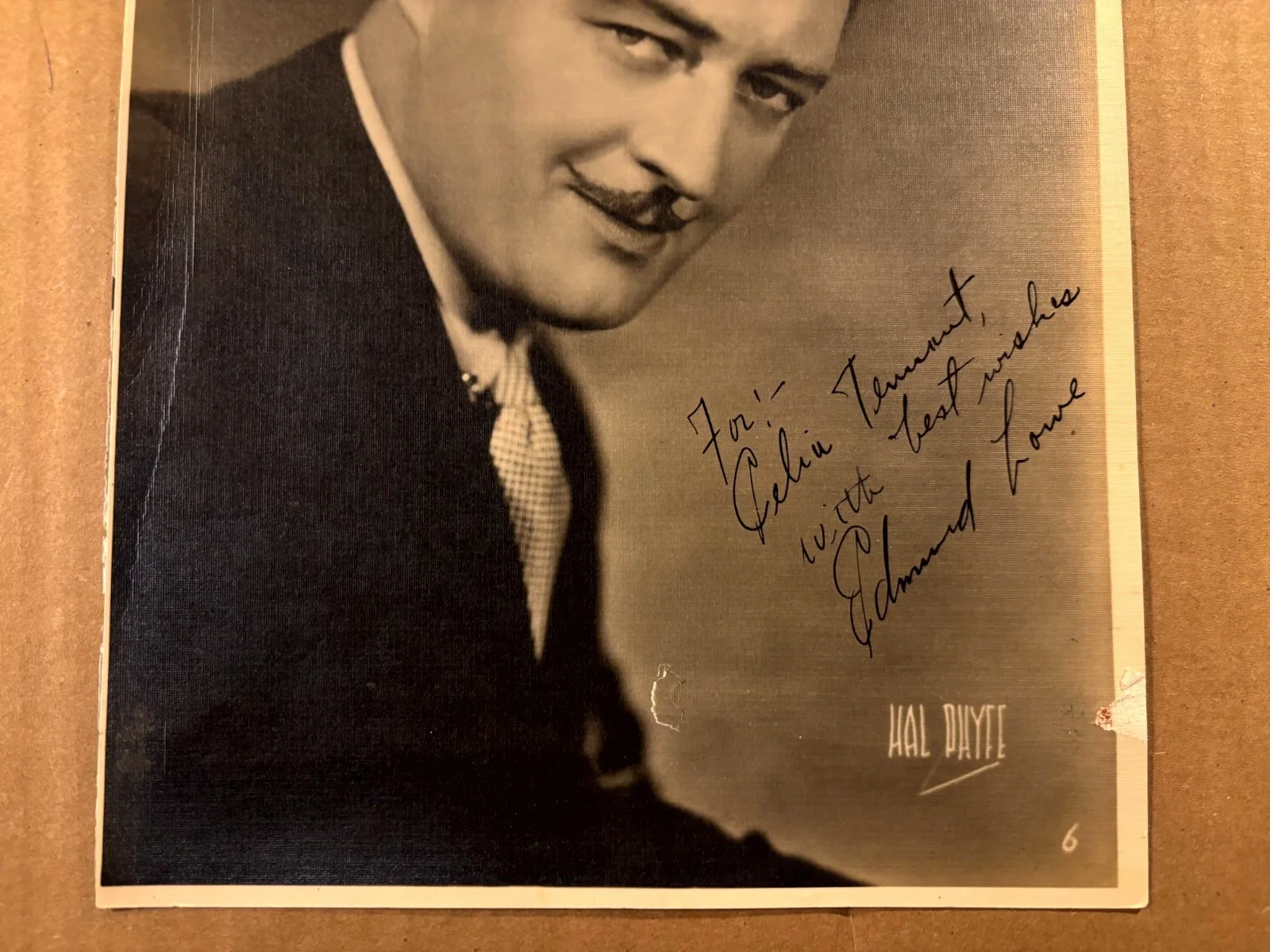 Edmund Lowe Rare Very Early Autographed 7/9 Photo Photo 30s Chandu, изображение 3