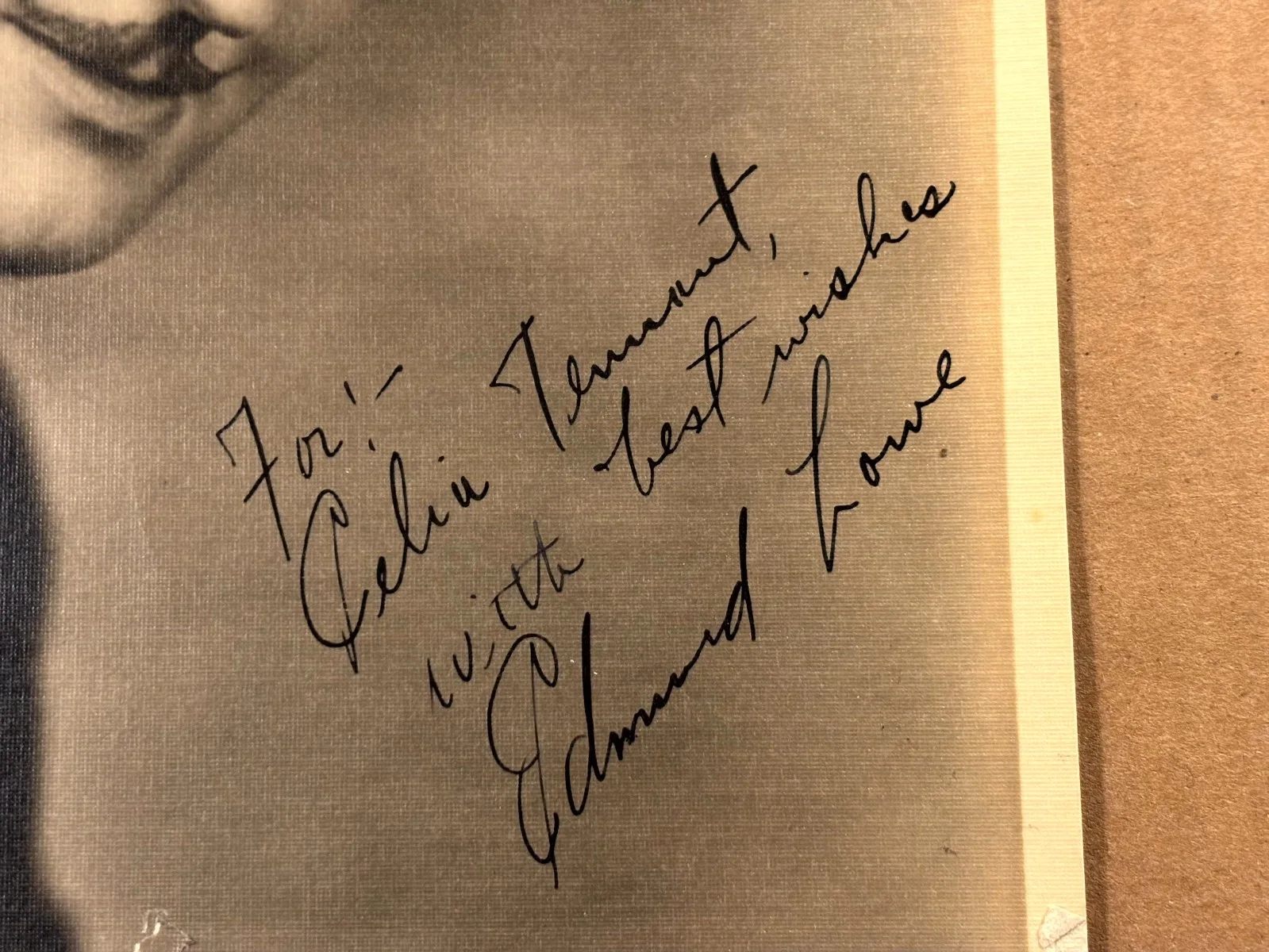 Edmund Lowe Rare Very Early Autographed 7/9 Photo Photo 30s Chandu, изображение 5