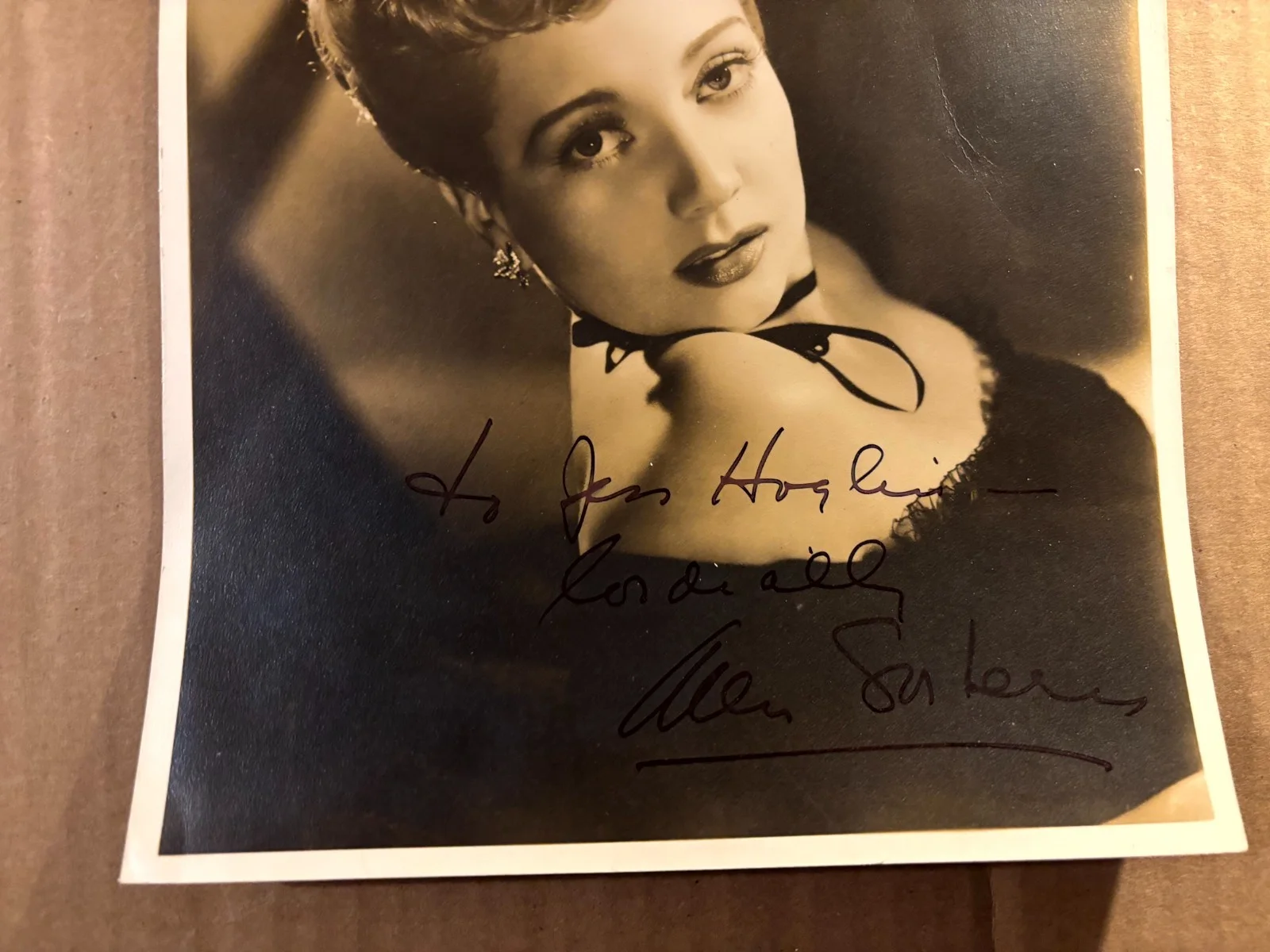 Ann Sothern Rare Gorgeous Early Autographed 8/10 Photo 40s Maisie, изображение 3