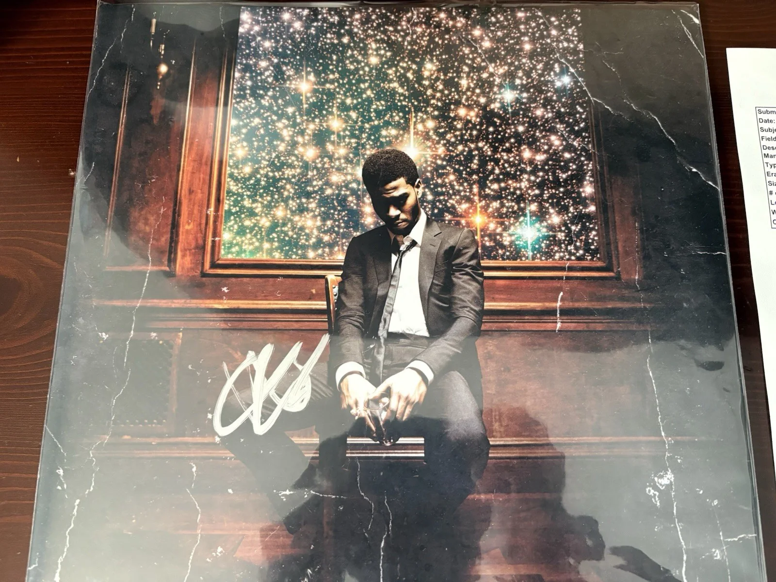 Kid Cudi Signed Autographed Vinyl LP "Man On The Moon 2: Legend Mr Rager JSA COA, изображение 3
