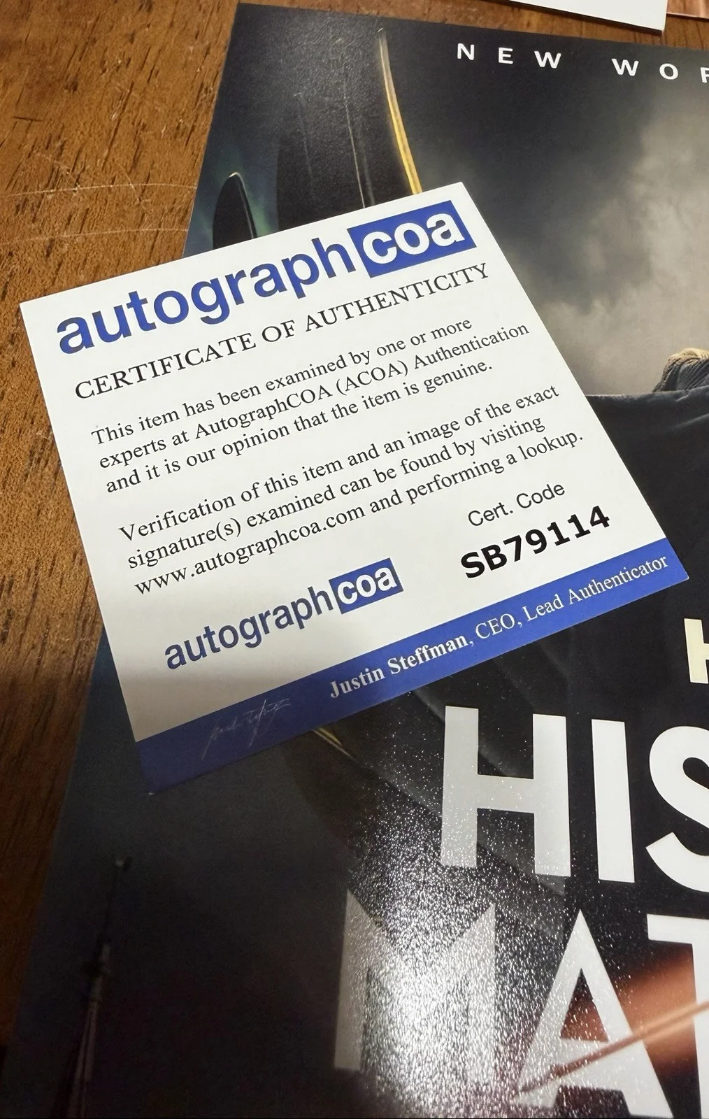 Amir Wilson — Amir Wilson "His Dark Materials" AUTOGRAPH Signed 'Will Parry' 8x10 Photo ACOA, изображение 5