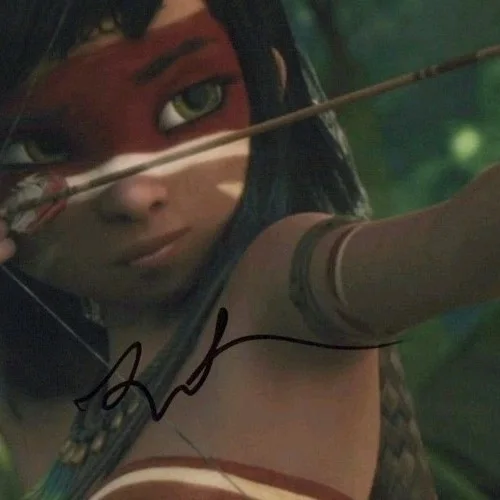 Lola Raie — "AINBO: Spirit of the Amazon" - 8x10 color Photo - Signed by 'LOLA RAIE' w/COA, изображение 3