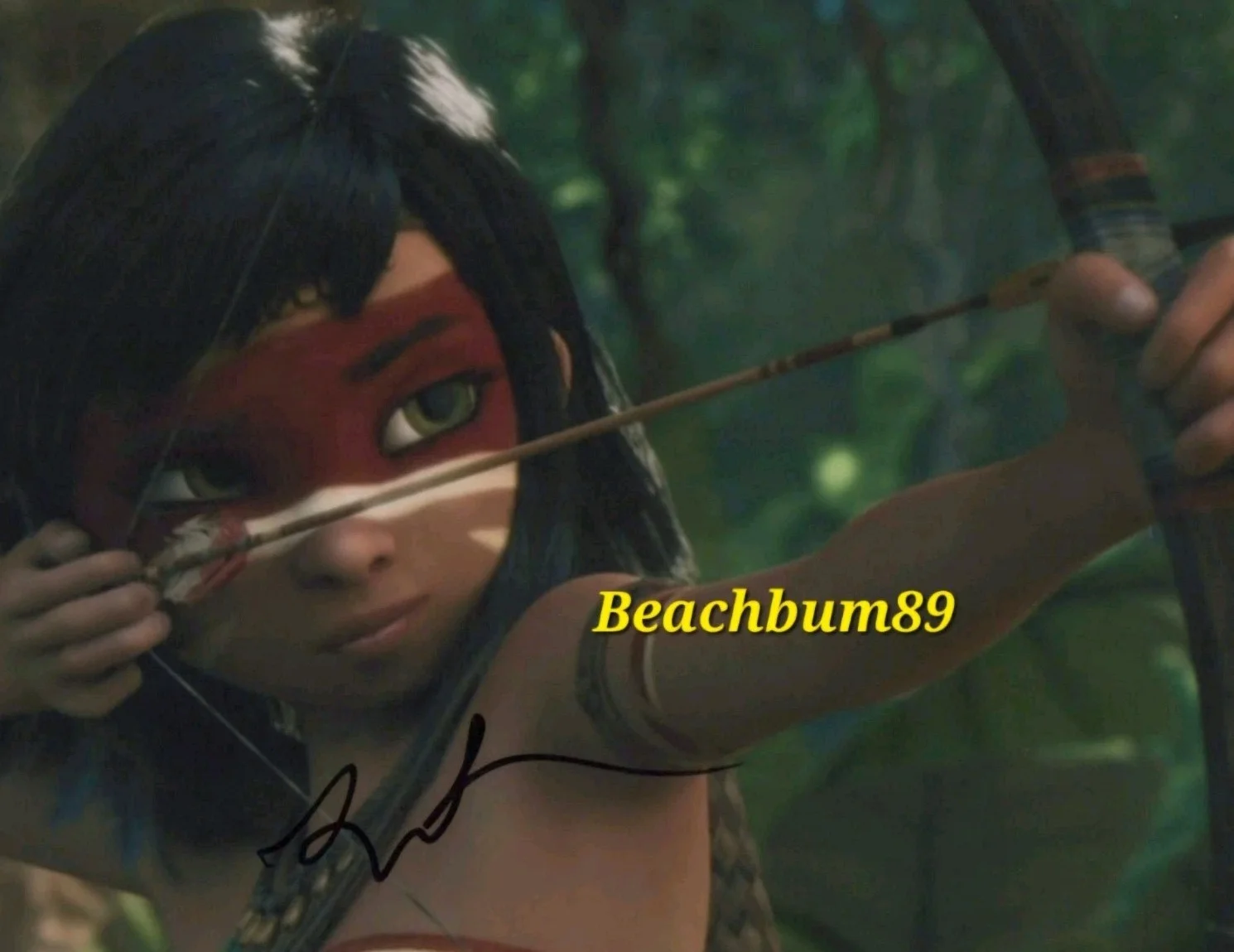 Lola Raie — "AINBO: Spirit of the Amazon" - 8x10 color Photo - Signed by 'LOLA RAIE' w/COA, изображение 4