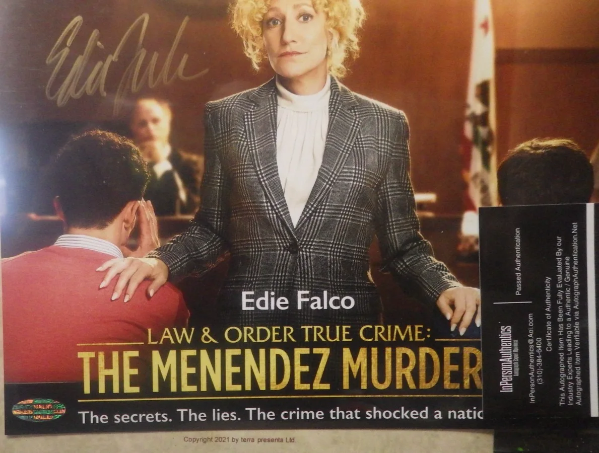 Edie Falco — EDIE FALCO Signed 8x10 SOPRANOS - NURSE JACKIE PROMO Photo w/ Hologram COA