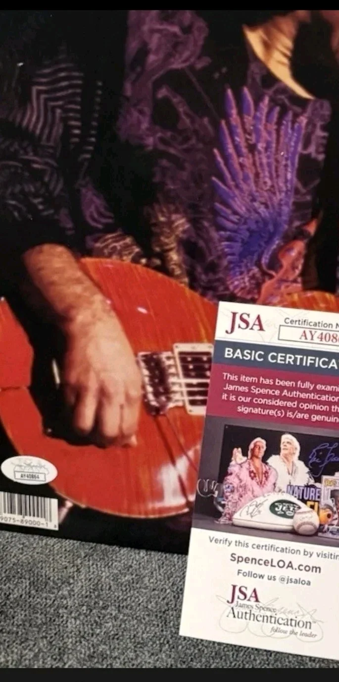 CARLOS SANTANA signed SUPERNATURAL Vinyl Record JSA CERT. Smooth!!!, image 2