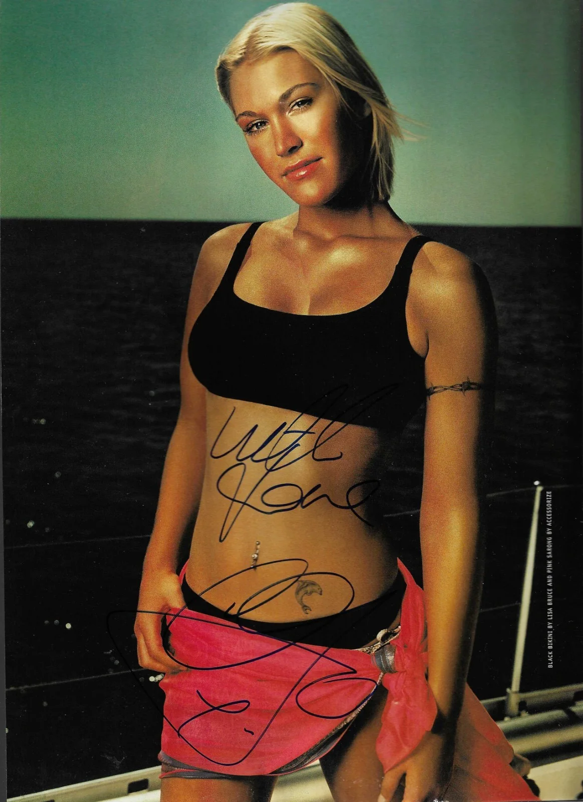 Jo O'Meara S Club 7 REAL hand SIGNED FHM Mag Pinup Photo COA Autographed, изображение 3