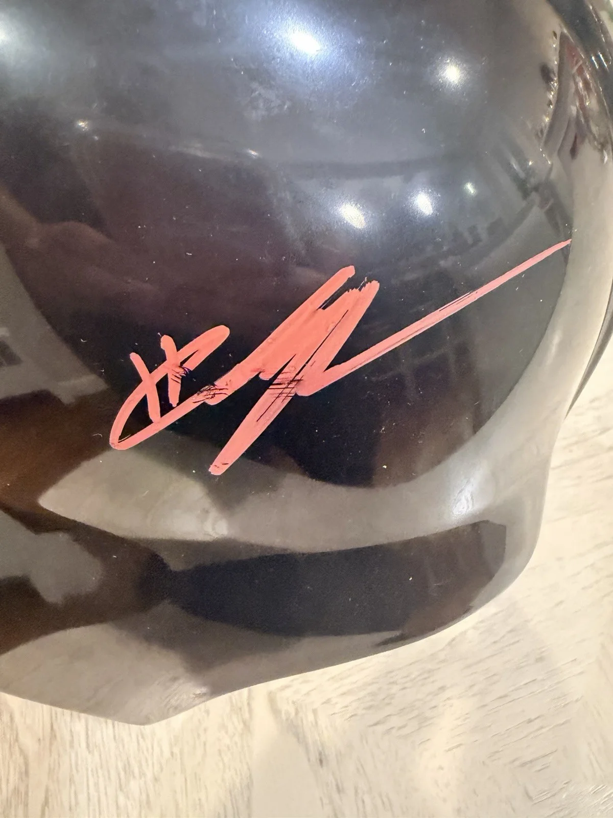 Dual Signed Hayden Christensen and Ewan McGregor Darth Vader Mask WWOC Hologram, изображение 2