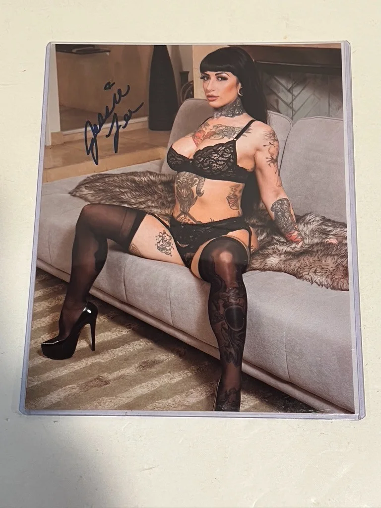 Jessie Lee — Hot Sexy Jessie Lee Signed 8x10 Photo Adult Star Authentic Autograph Beckett COA