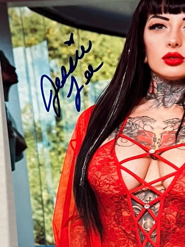 Jessie Lee — Hot Sexy Jessie Lee Signed 8x10 Photo Adult Star Authentic Autograph Beckett COA, изображение 2