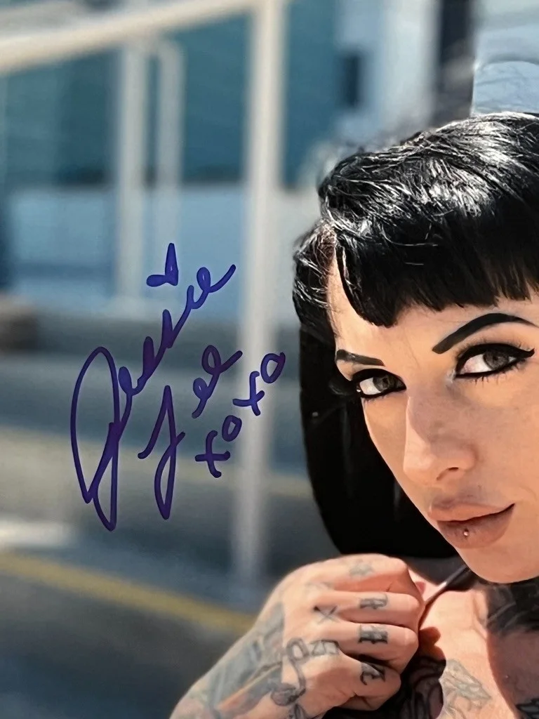 Jessie Lee — Hot Sexy Jessie Lee Signed 8x10 Photo Adult Star Authentic Autograph, изображение 2