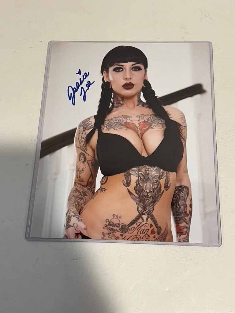 Jessie Lee — Hot Sexy Jessie Lee Signed 8x10 Photo Adult Star Authentic Autograph Beckett COA