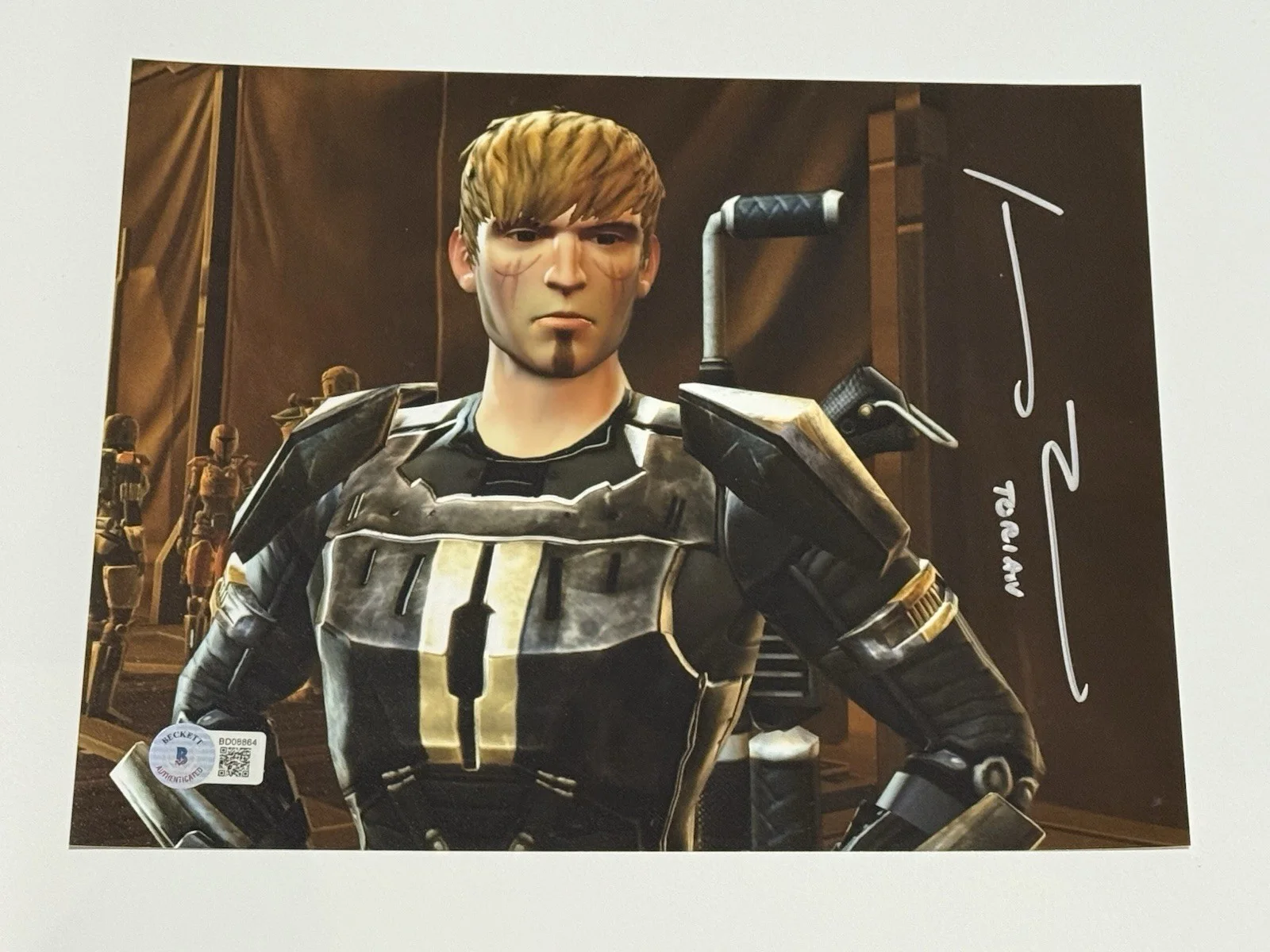 Johnny Yong Bosch — JOHNNY YONG BOSCH Signed Autographed 8x10 Star Wars "Tocian" w/BECKETT COA