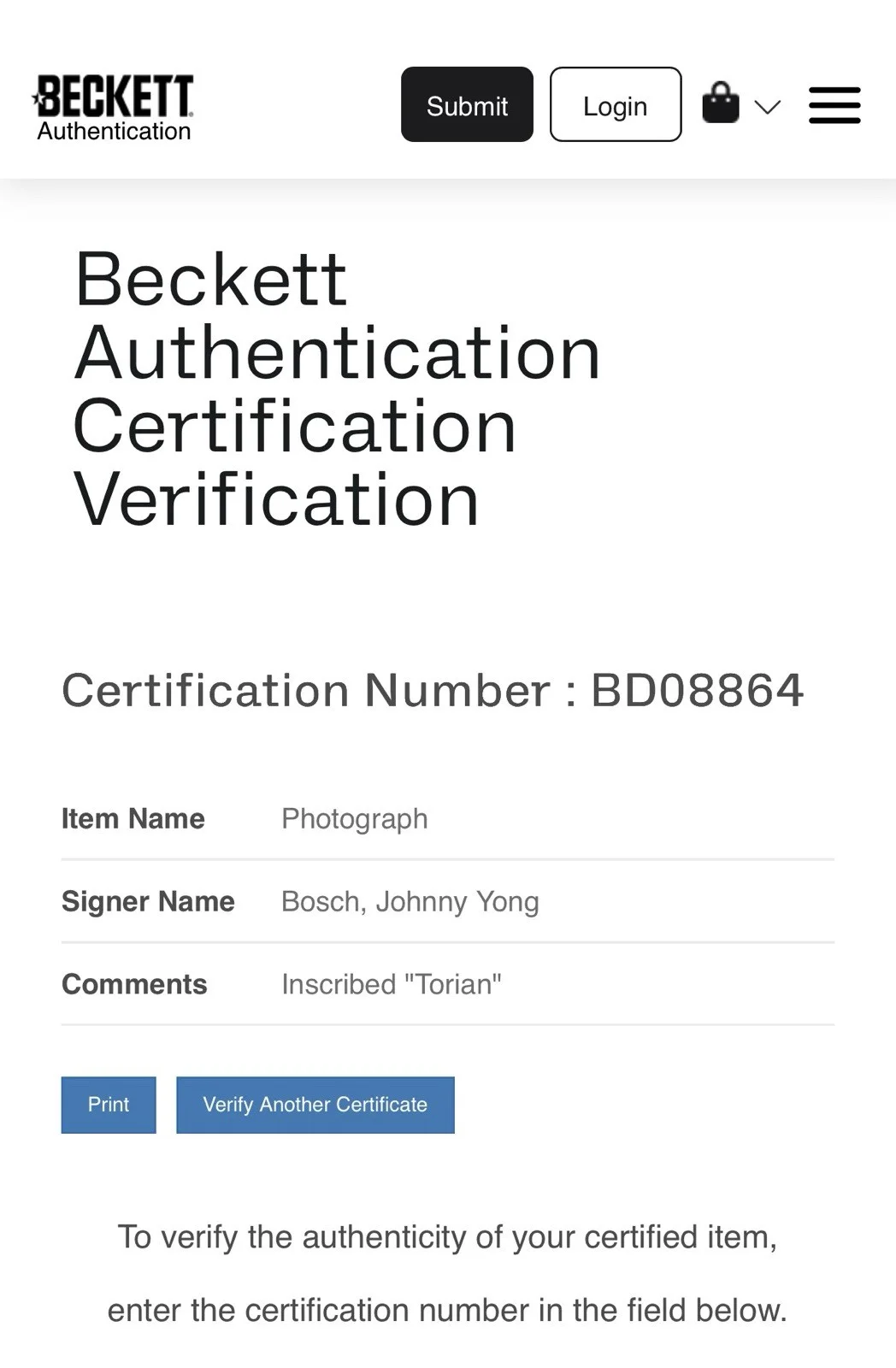 Johnny Yong Bosch — JOHNNY YONG BOSCH Signed Autographed 8x10 Star Wars "Tocian" w/BECKETT COA, изображение 2