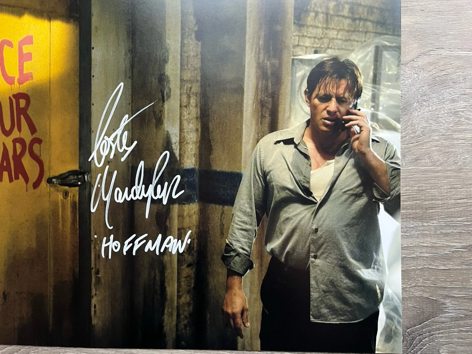 Costas Mandylor — Costas Mandylor Signed Saw 11x14 Photo JSA COA Detective Hoffman Jigsaw Horror, image 3