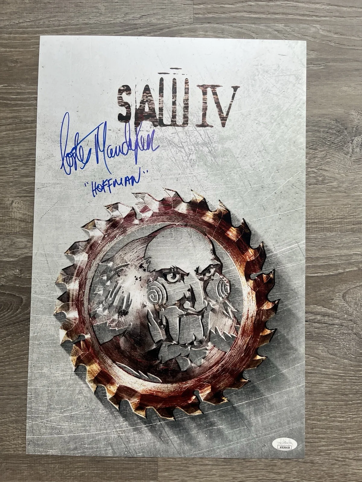 Costas Mandylor — Costas Mandylor Signed Saw IV 11x17 Photo JSA COA Detective Hoffman Horror Auto, image 2