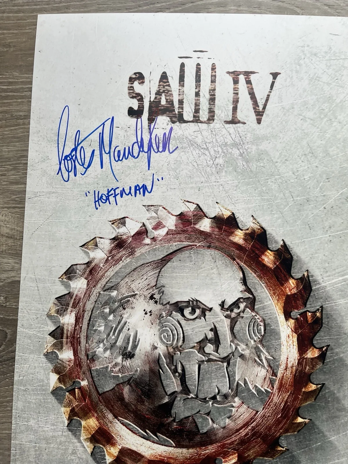 Costas Mandylor — Costas Mandylor Signed Saw IV 11x17 Photo JSA COA Detective Hoffman Horror Auto, image 5