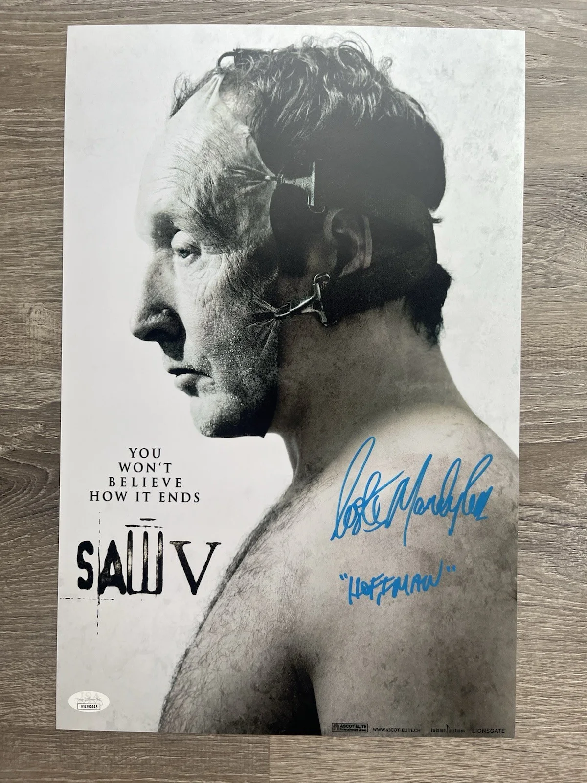 Costas Mandylor — Costas Mandylor Signed Saw V 11x17 Photo JSA COA Detective Hoffman Jigsaw Horror, изображение 2
