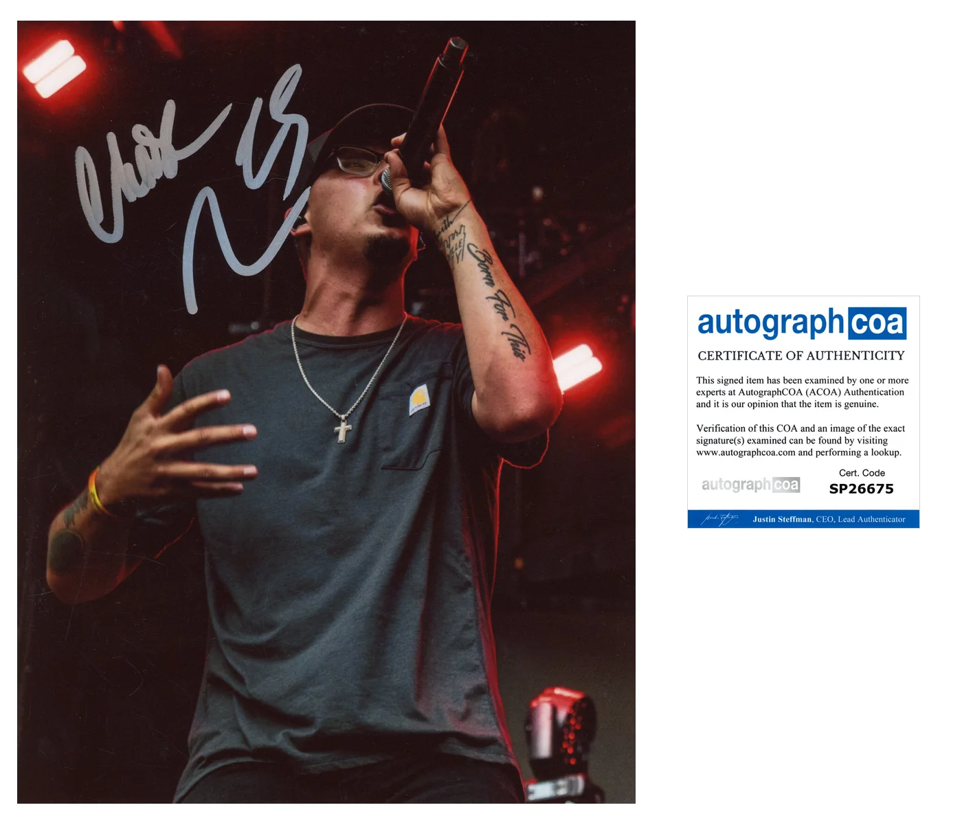 CHASE MATTHEW COUNTRY STAR SIGNED AUTOGRAPH 8x10 PHOTO w/EXACT PROOF & ACOA COA, изображение 2