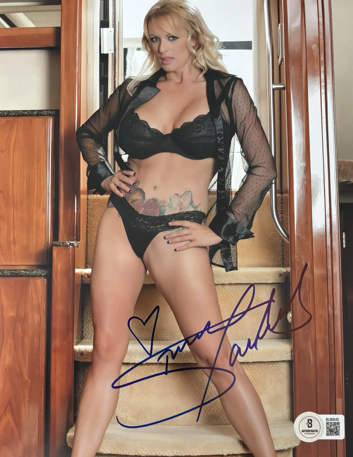 Stormy Daniels — STORMY DANIELS Signed ADULT STAR TRUMP Sexy 8x10 Photo Autograph BAS Beckett COA