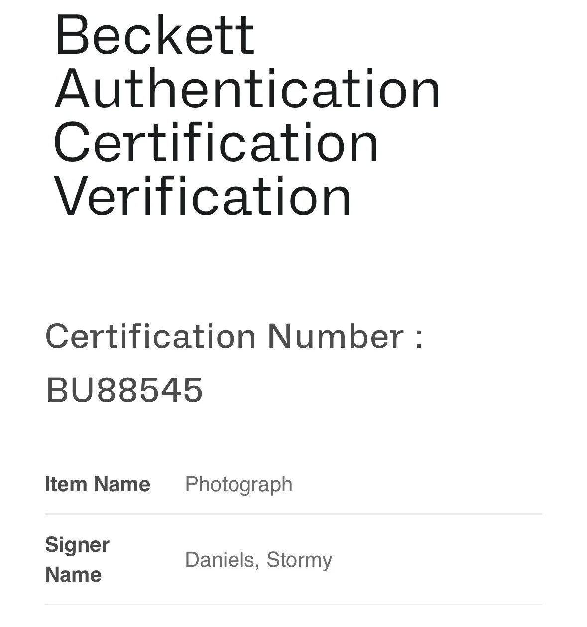 Stormy Daniels — STORMY DANIELS Signed ADULT STAR TRUMP Sexy 8x10 Photo Autograph BAS Beckett COA, изображение 3
