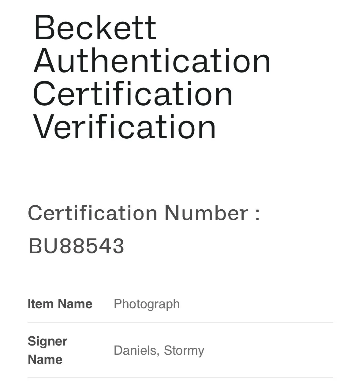 Stormy Daniels — STORMY DANIELS Signed ADULT STAR TRUMP Sexy 8x10 Photo Autograph BAS Beckett COA, изображение 3