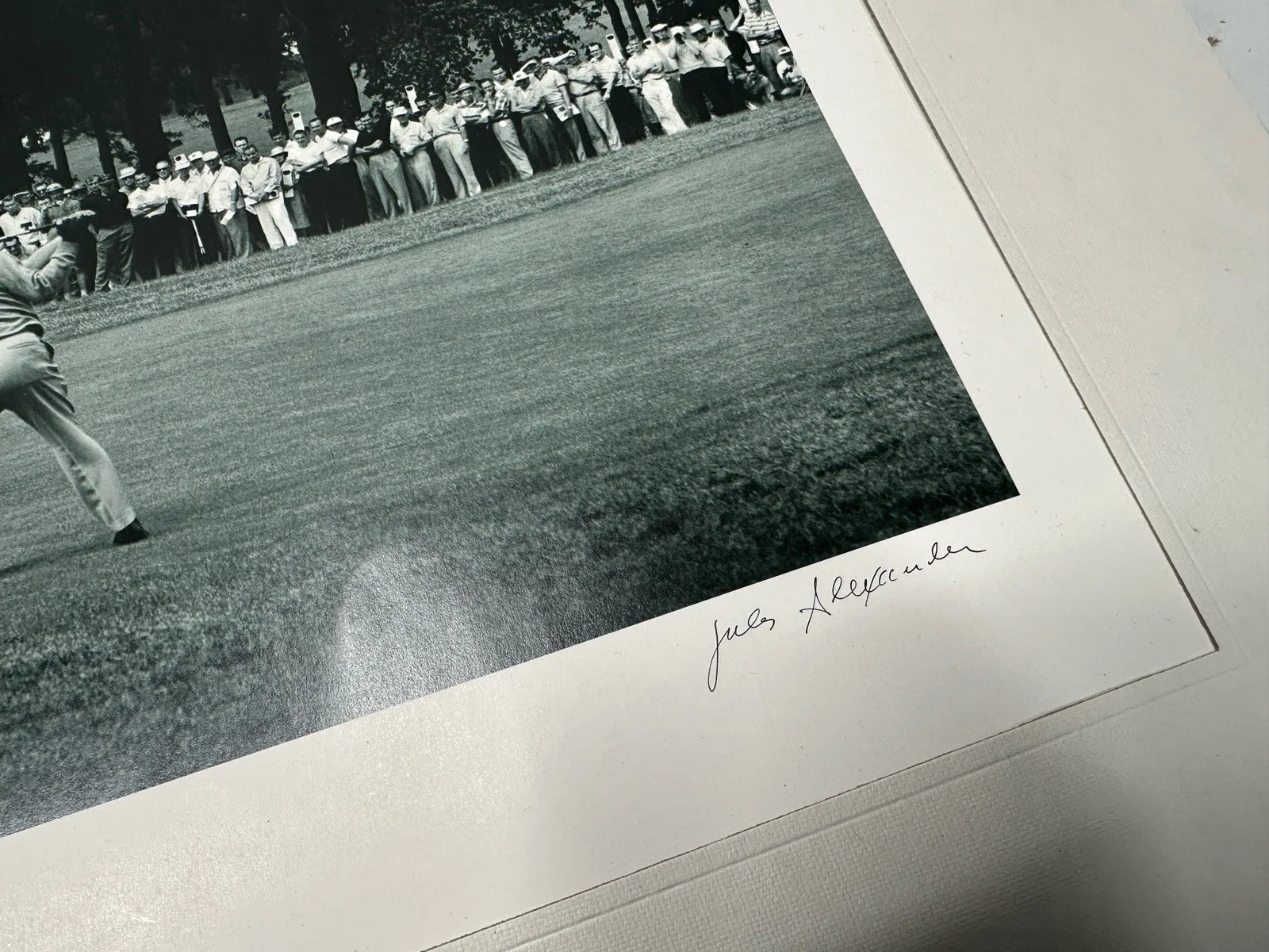 JULES ALEXANDER SIGNED BLACK AND WHITE PHOTOGRAPH- BEN HOGAN, image 2