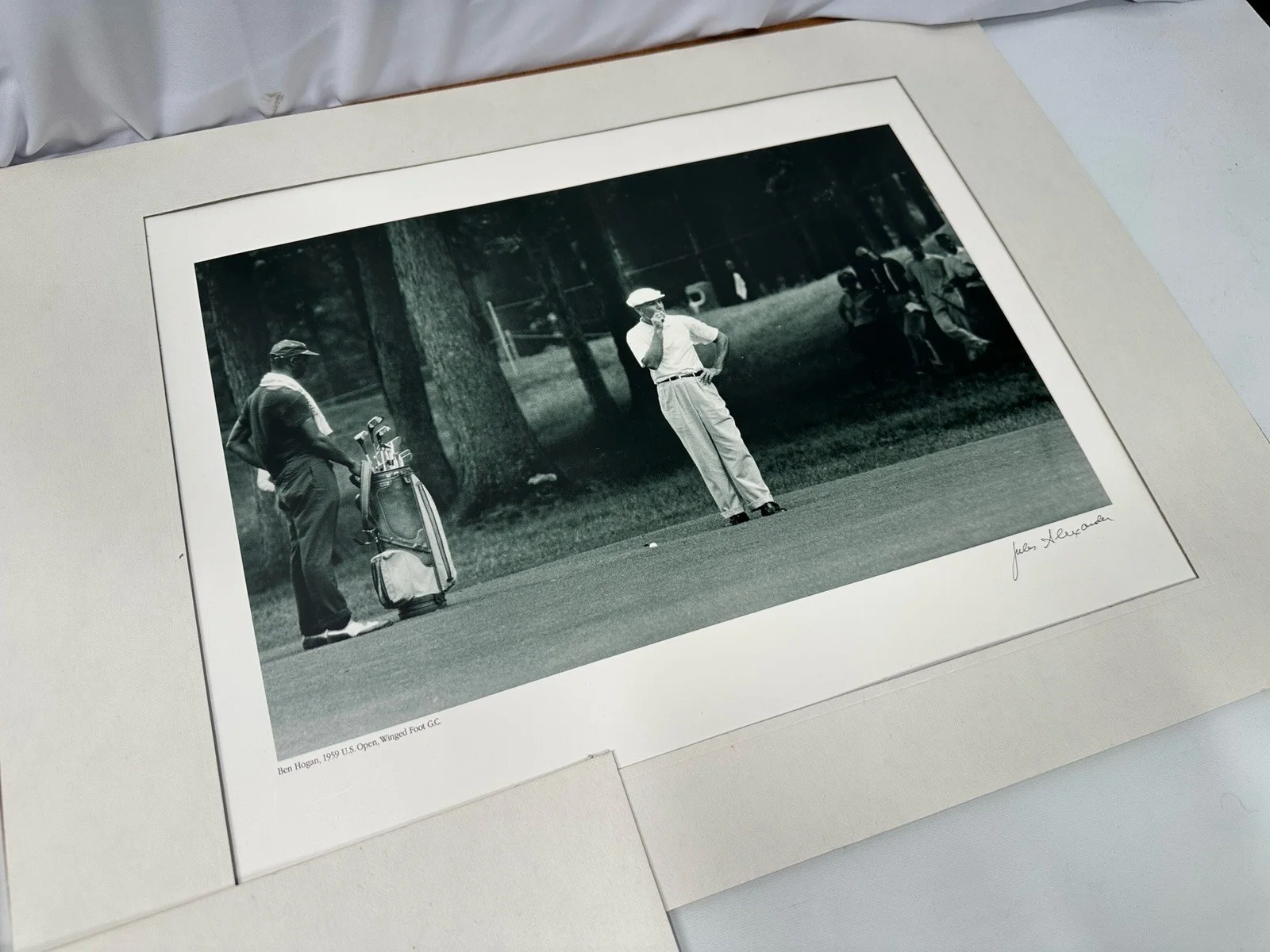 JULES ALEXANDER SIGNED BLACK AND WHITE PHOTOGRAPH- BEN HOGAN, image 4