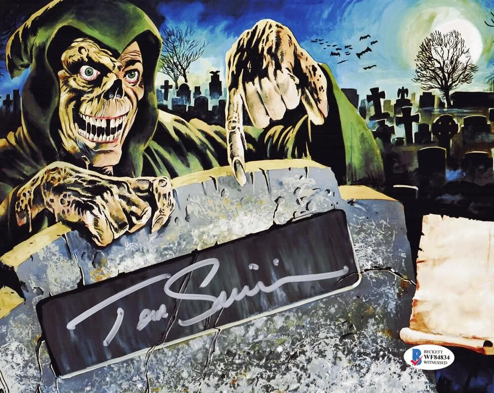 TOM SAVINI — TOM SAVINI CREEPSHOW 2 8X10 PHOTO THE CREEP HORROR AUTOGRAPH AUTOGRAPHED BAS 834