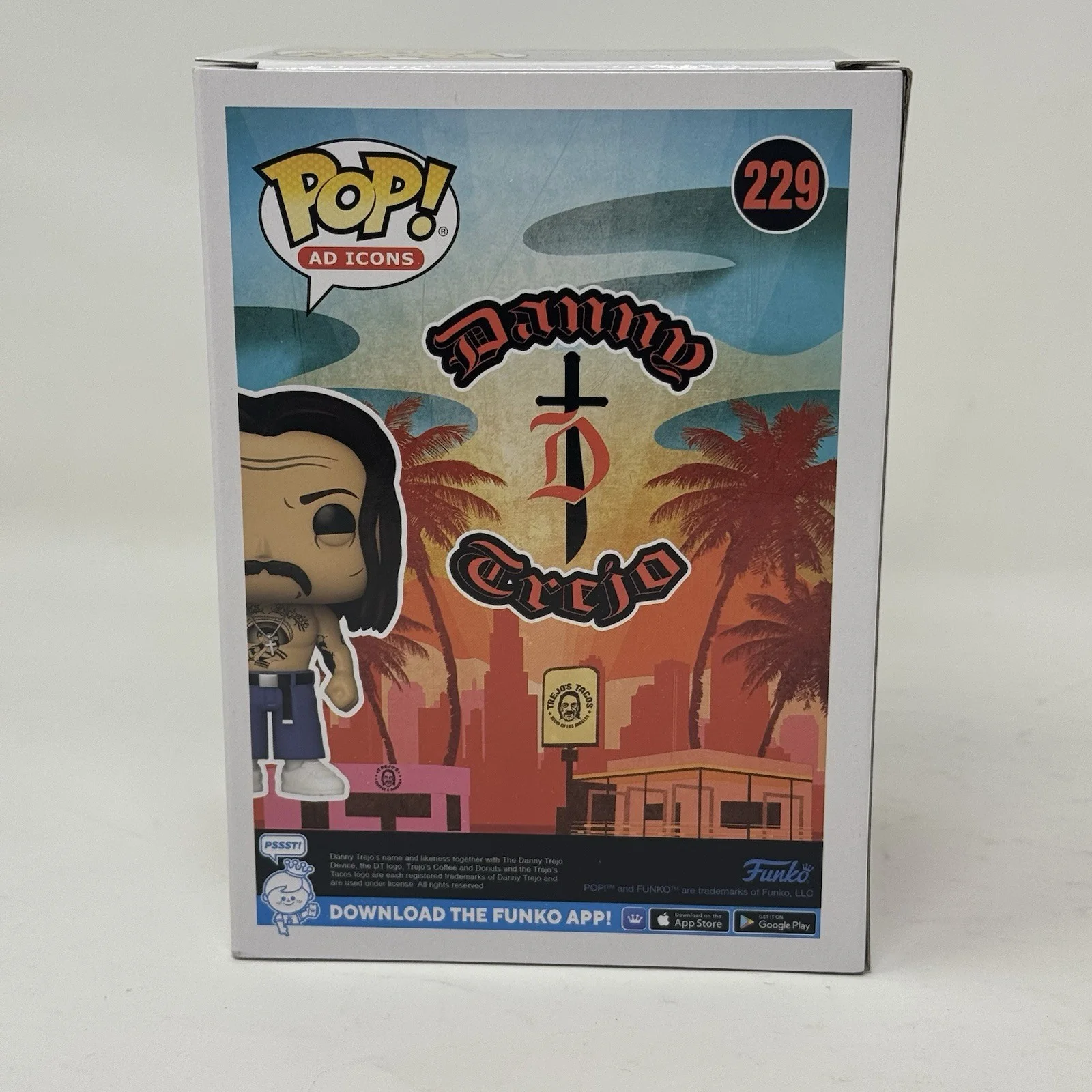 Danny Trejo — Danny Trejo Signed Autograph Funko Pop Ad Icons 229 Figure Machete Beckett COA, изображение 5