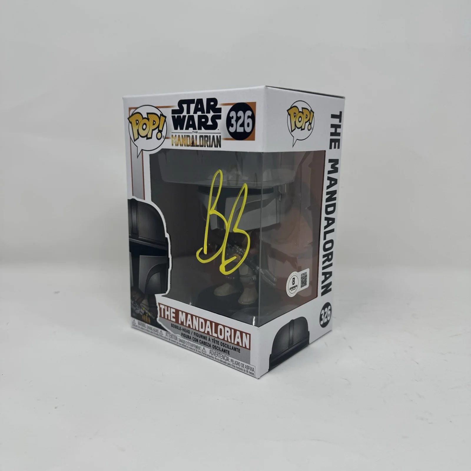 Bill Burr — Bill Burr Signed Star Wars The Mandalorian Funko Pop Migs Mayfield Beckett COA, image 3