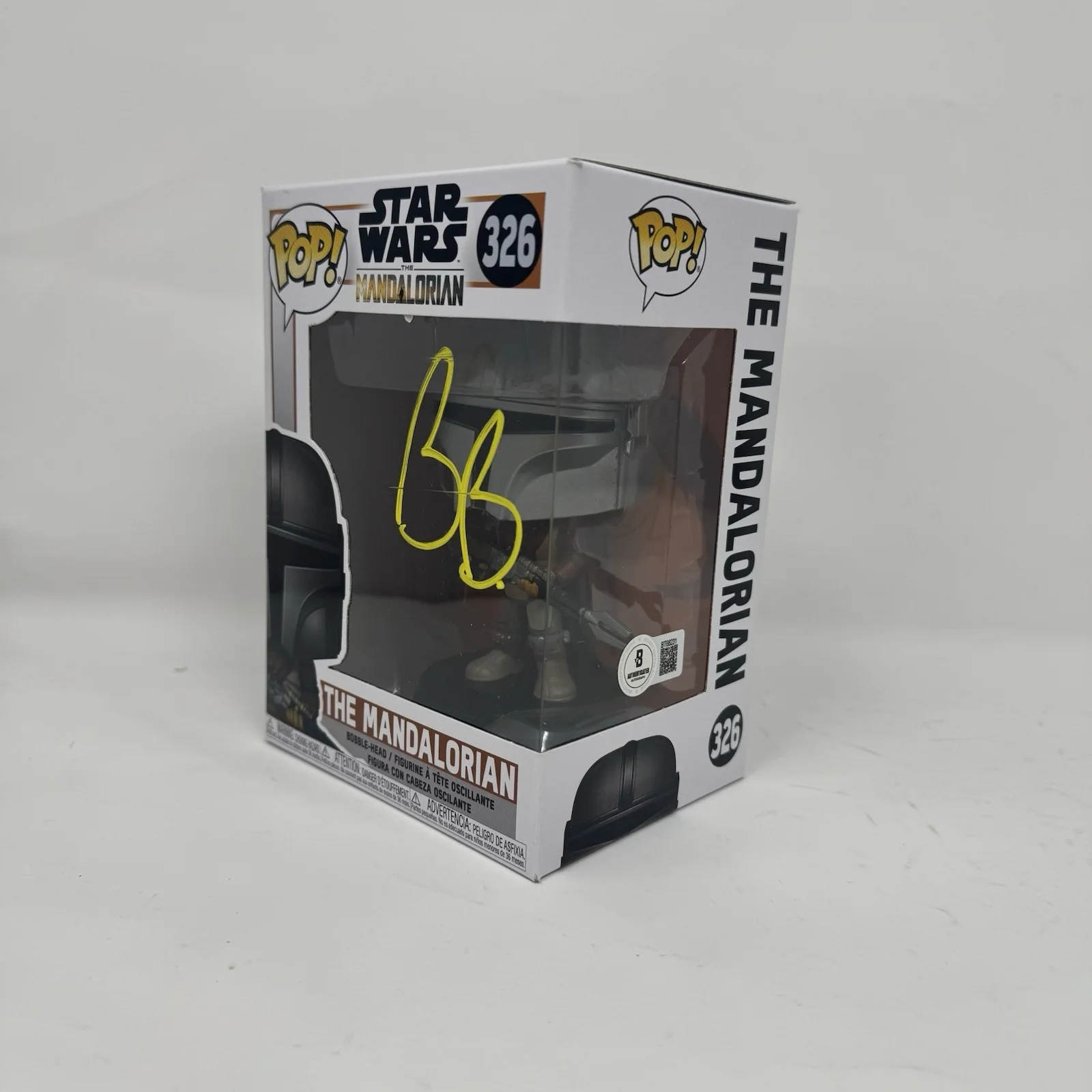 Bill Burr — Bill Burr Signed Star Wars The Mandalorian Funko Pop Migs Mayfield Beckett COA, изображение 3