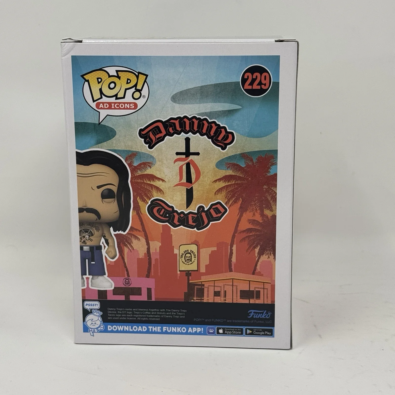 Danny Trejo — Danny Trejo Signed Autograph Funko Pop Ad Icons 229 Figure Machete Beckett COA, изображение 5