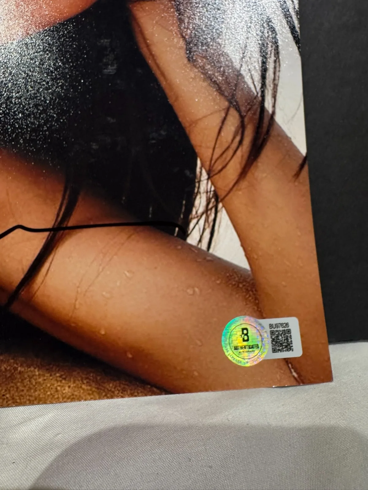 KELSEY MERRITT SIGNED 11X14 PHOTO AUTO BEAUTIFUL SWIMSUIT MODEL BECKETT BAS COA, изображение 2