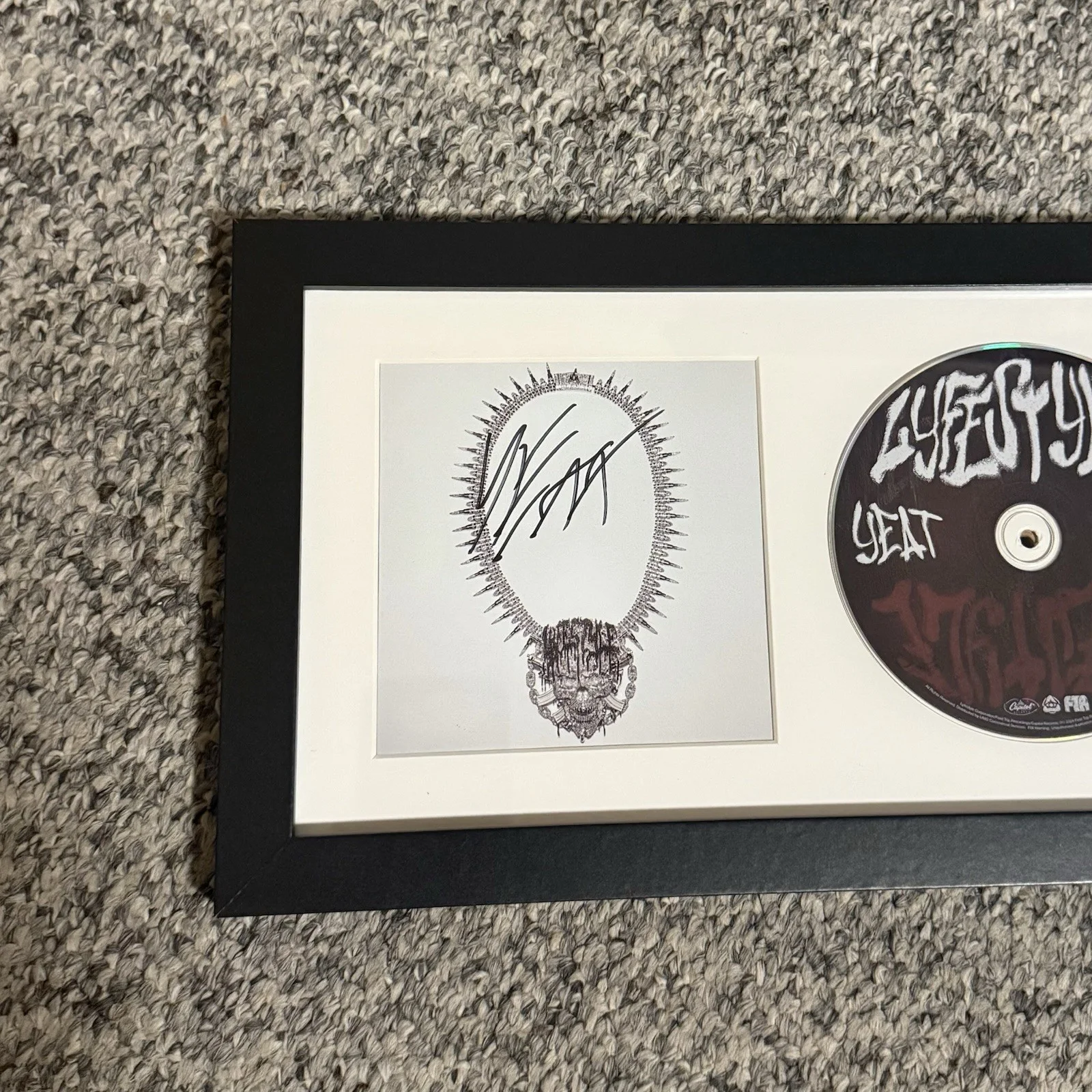 YEAT SIGNED FRAMED LYFESTYLE CD RAPPER JSA COA 2093 DANGEROUS SUMMER, image 2