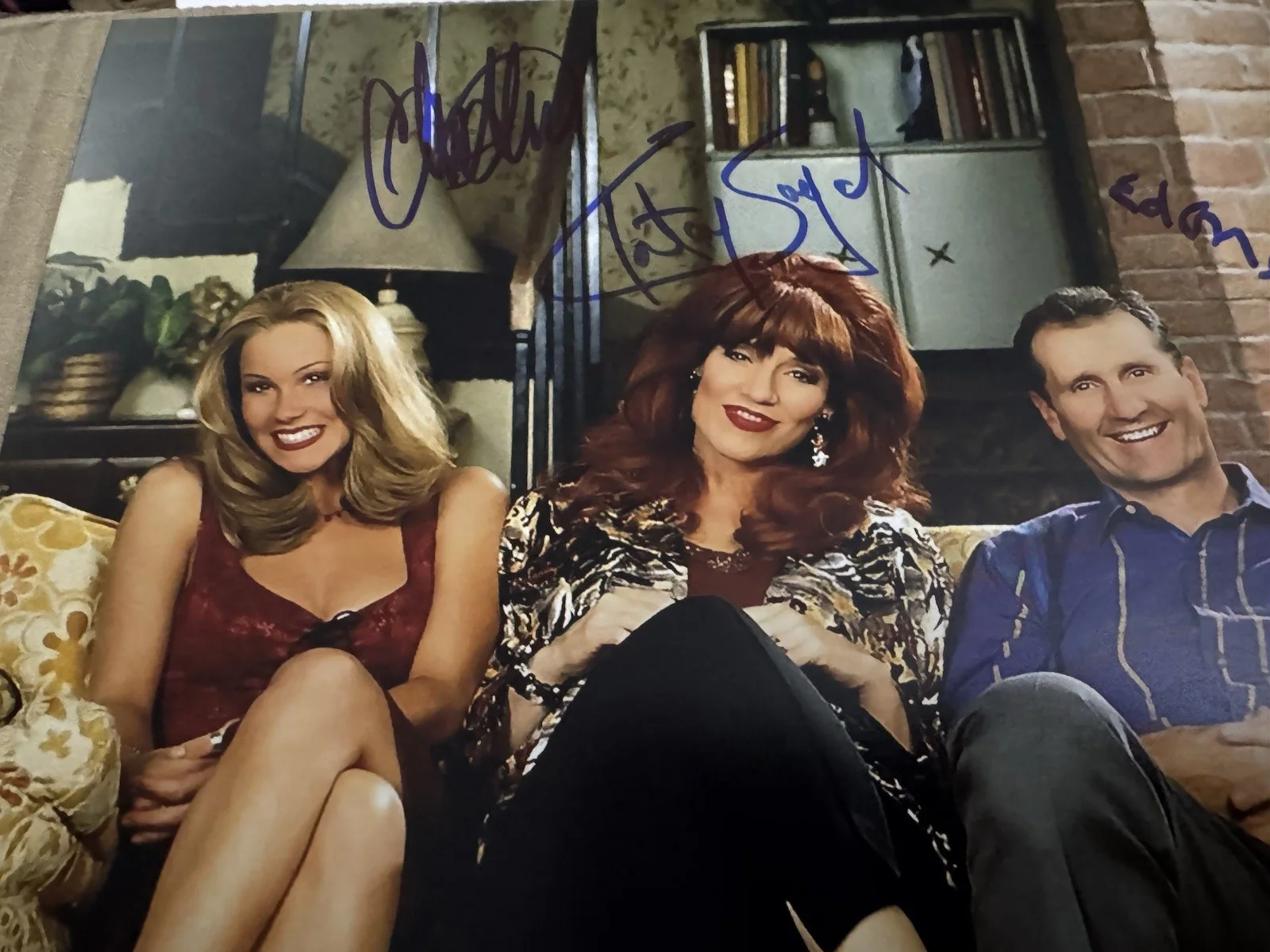 Christina Applegate, Ed Oneil, Katy Sagal, David Faustino — 11x14 CAST SIGNED Married With Children Autographed Photo O’Neill Applegate, изображение 2