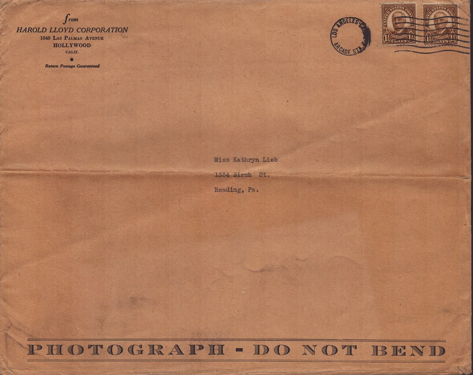 Harold Lloyd — HAROLD LLOYD - INSCRIBED PHOTOGRAPH SIGNED, image 3