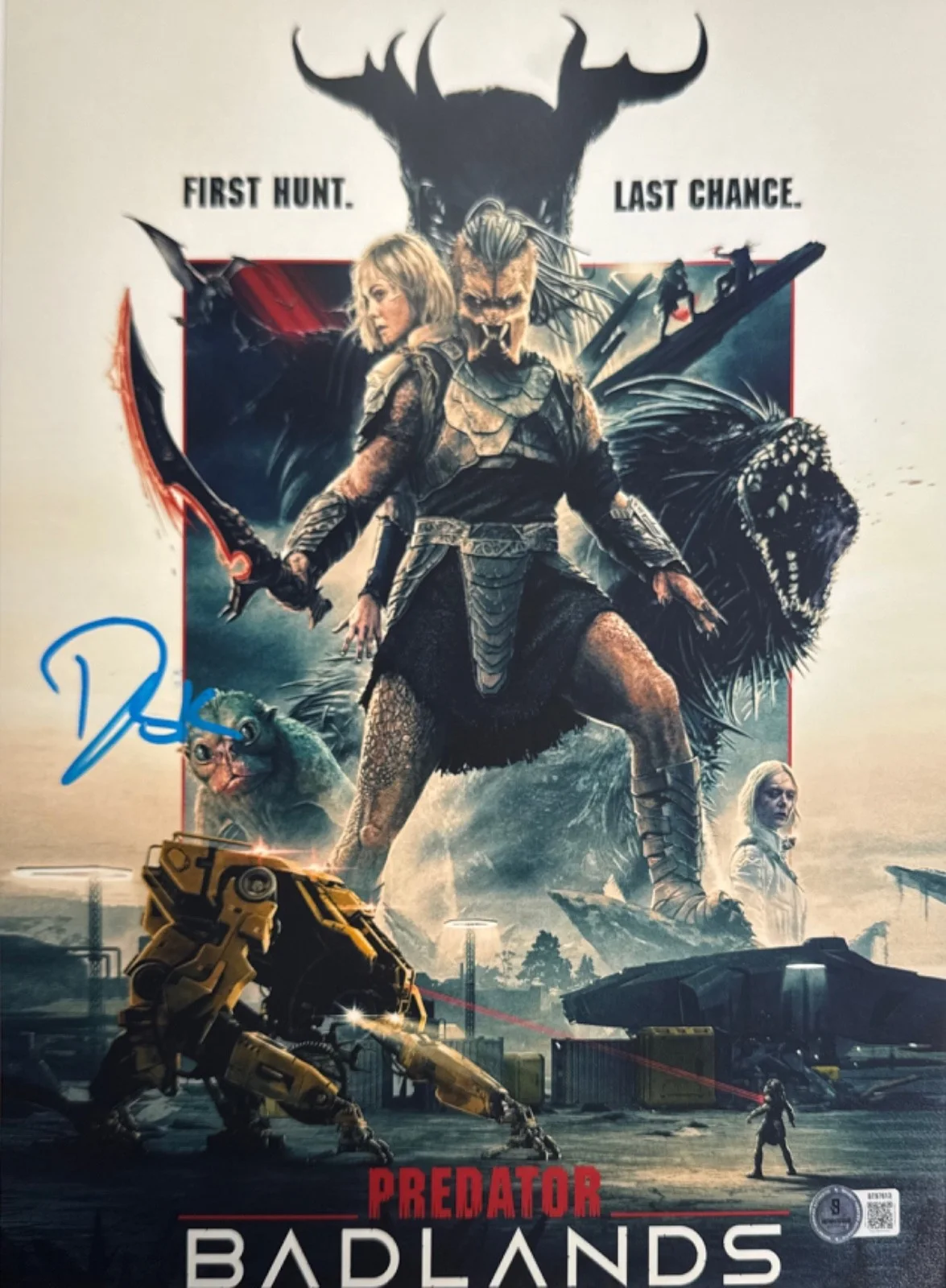 Dimitrius Koloamatangi — Dimitrius Koloamatangi Signed 11x14 Predators Badlands Photo BAS BT97613