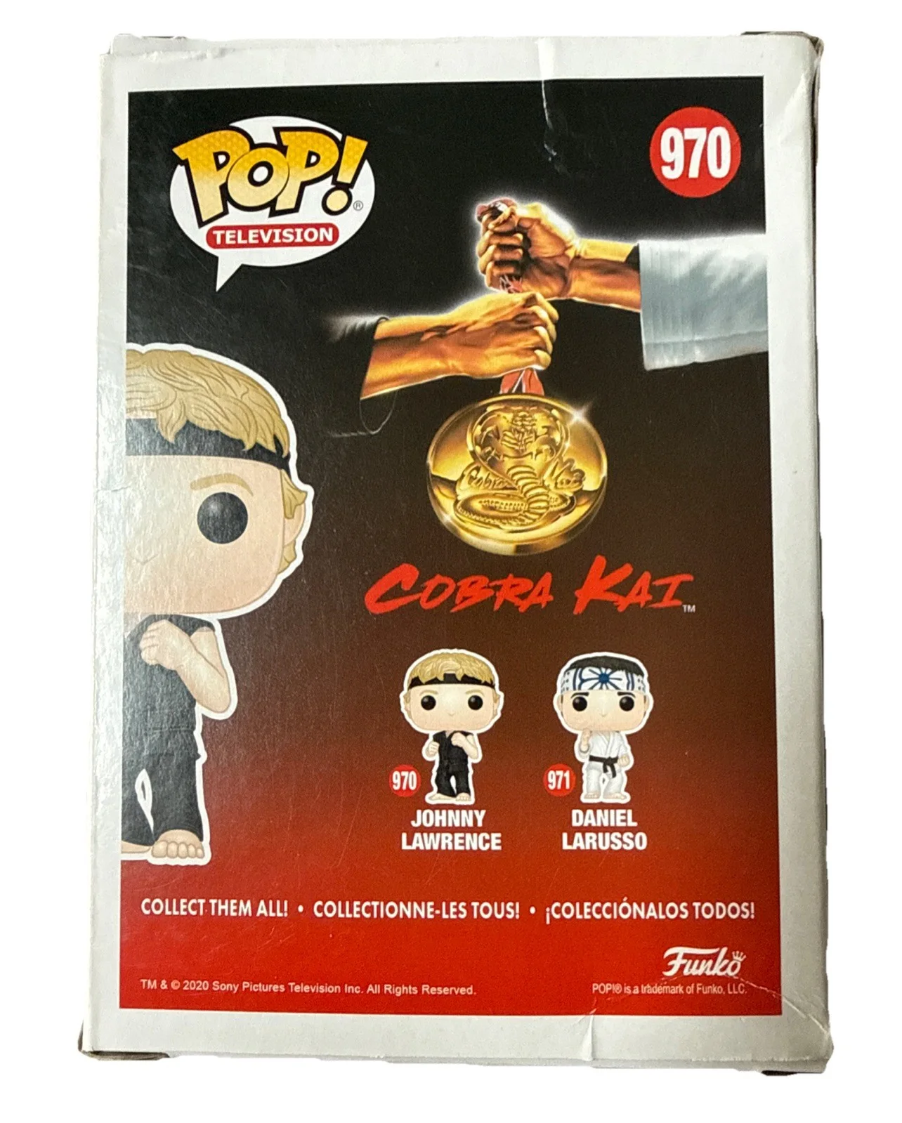 WILLIAM ZABKA signed (COBRA KAI) Johnny Lawrence Funko Pop #970 BECKETT 4W124567, изображение 3
