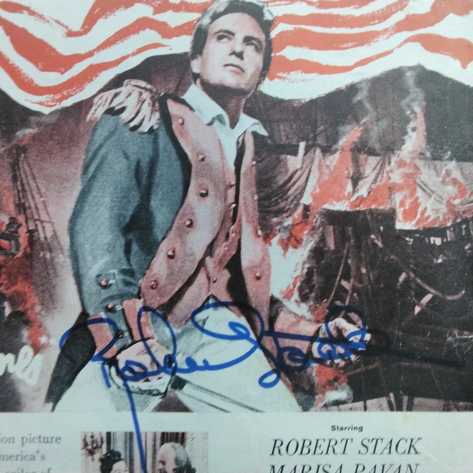 Robert Stack SIGNED Movie Ad TV Actor John Paul Jones The Untouchables Airplane, изображение 4