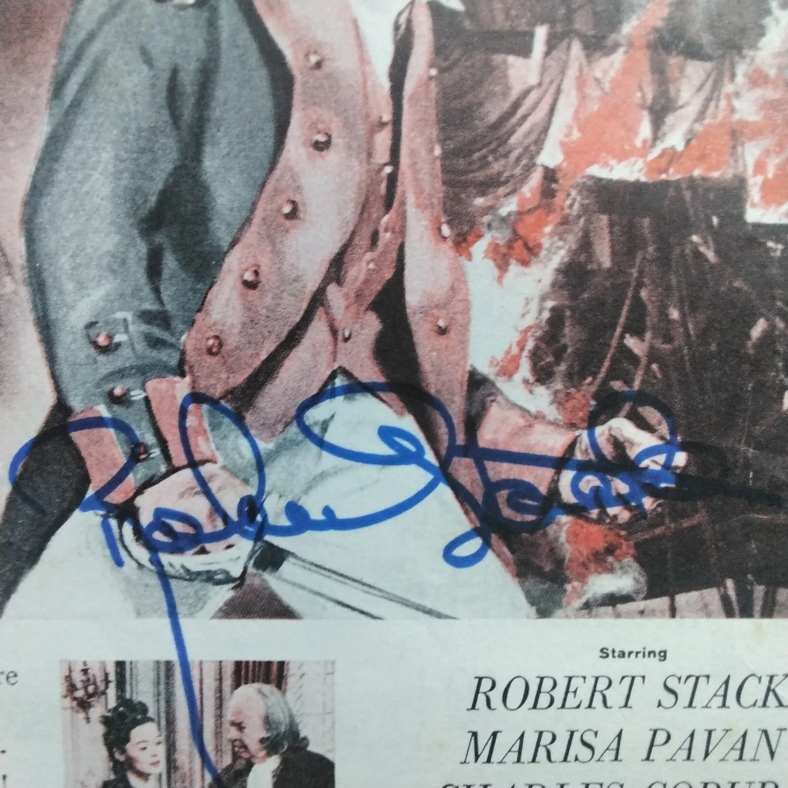 Robert Stack SIGNED Movie Ad TV Actor John Paul Jones The Untouchables Airplane, изображение 5