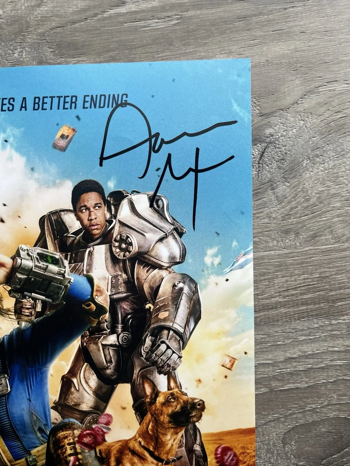 Walton Goggins — Walton Goggins Aaron Moten Signed Fallout 11x17 Photo Beckett COA Ghoul Maximus, изображение 5