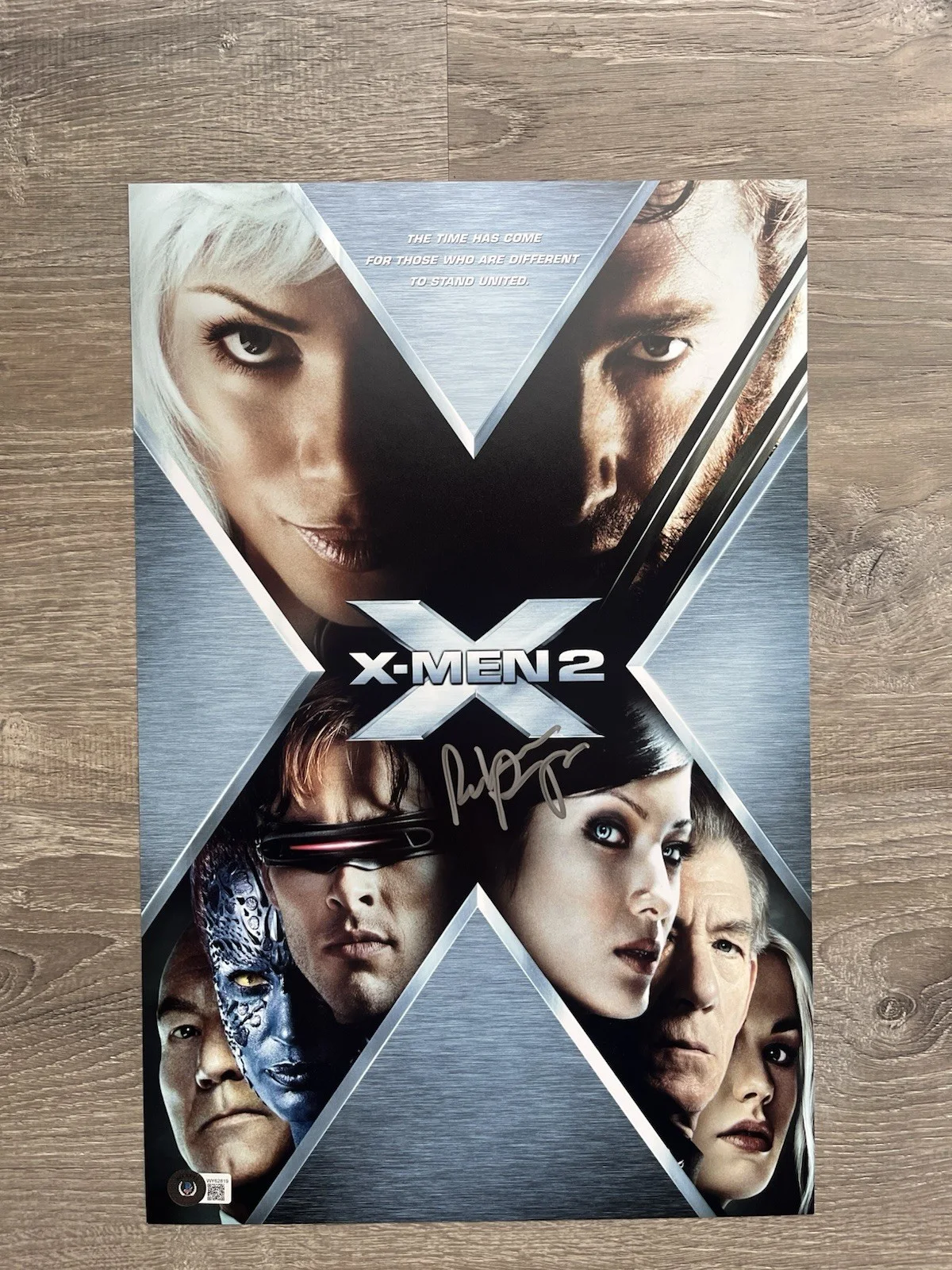 Rebecca Romijn — Rebecca Romijn Signed X2 11x17 Photo Beckett COA X-Men Mystique Autograph Marvel, изображение 2