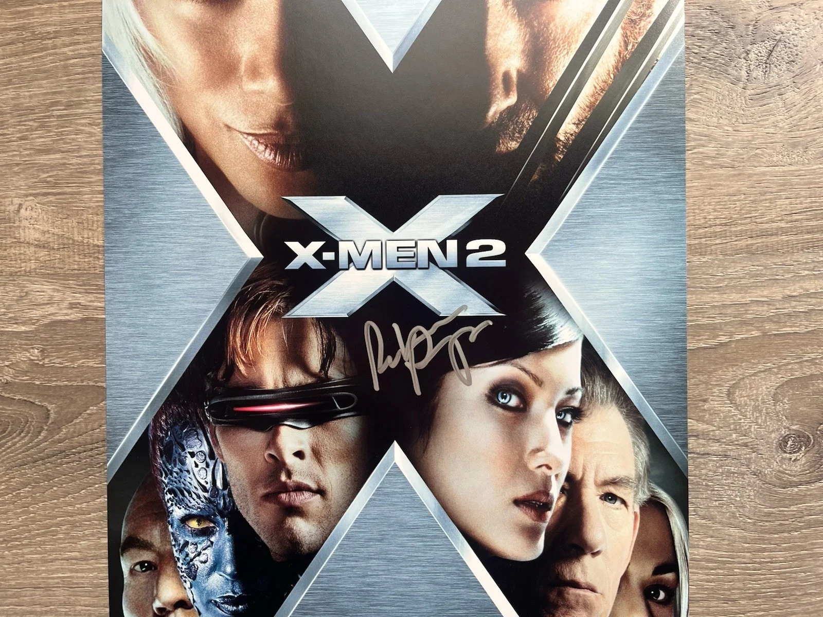 Rebecca Romijn — Rebecca Romijn Signed X2 11x17 Photo Beckett COA X-Men Mystique Autograph Marvel, изображение 3