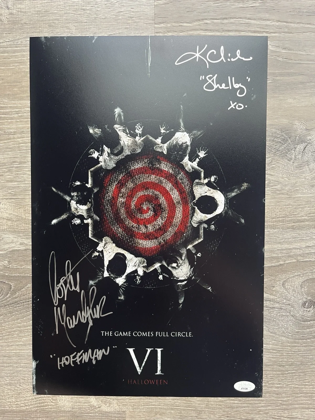 Costas Mandylor — Costas Mandylor Karen Cliche Signed Saw VI 11x17 Photo JSA COA Jigsaw Horror, изображение 2