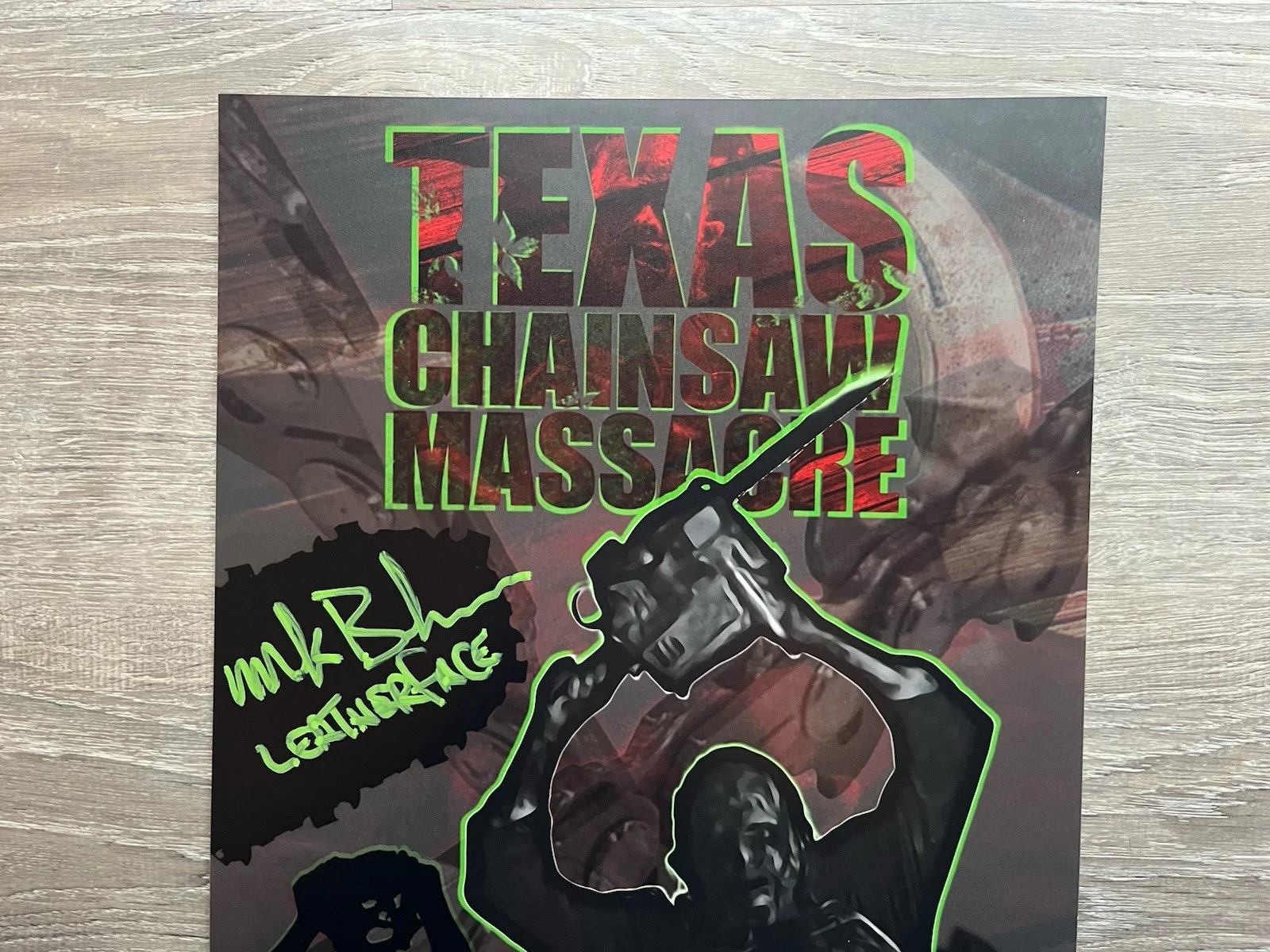 Mark Burnham — Mark Burnham Signed Leatherface 11x14 Photo Beckett COA Texas Chainsaw Massacre, изображение 3