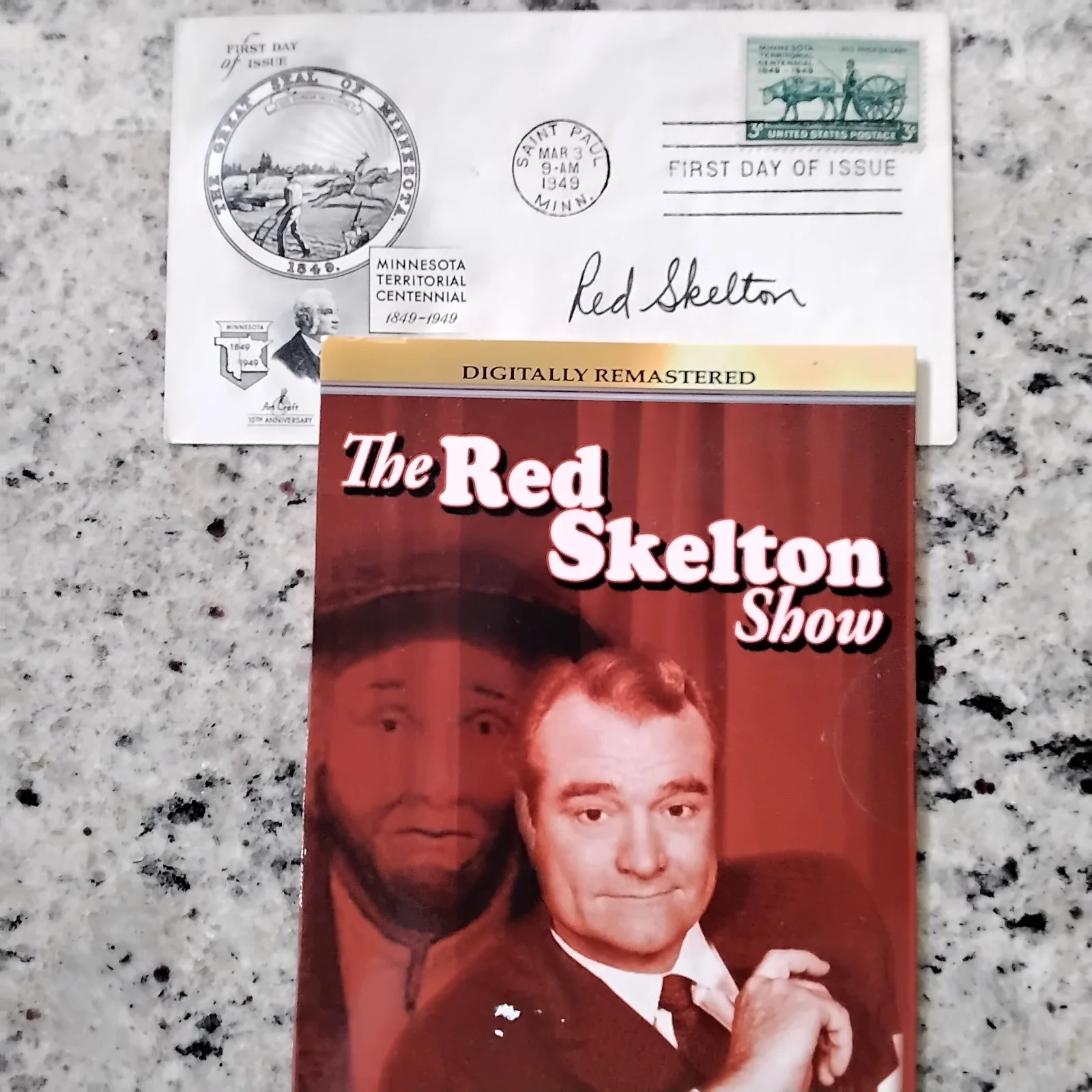 Red Skelton SIGNED Envelope DVD 40s Movie TV Actor MGM Comedy DuBarry Was a Lady, image 2