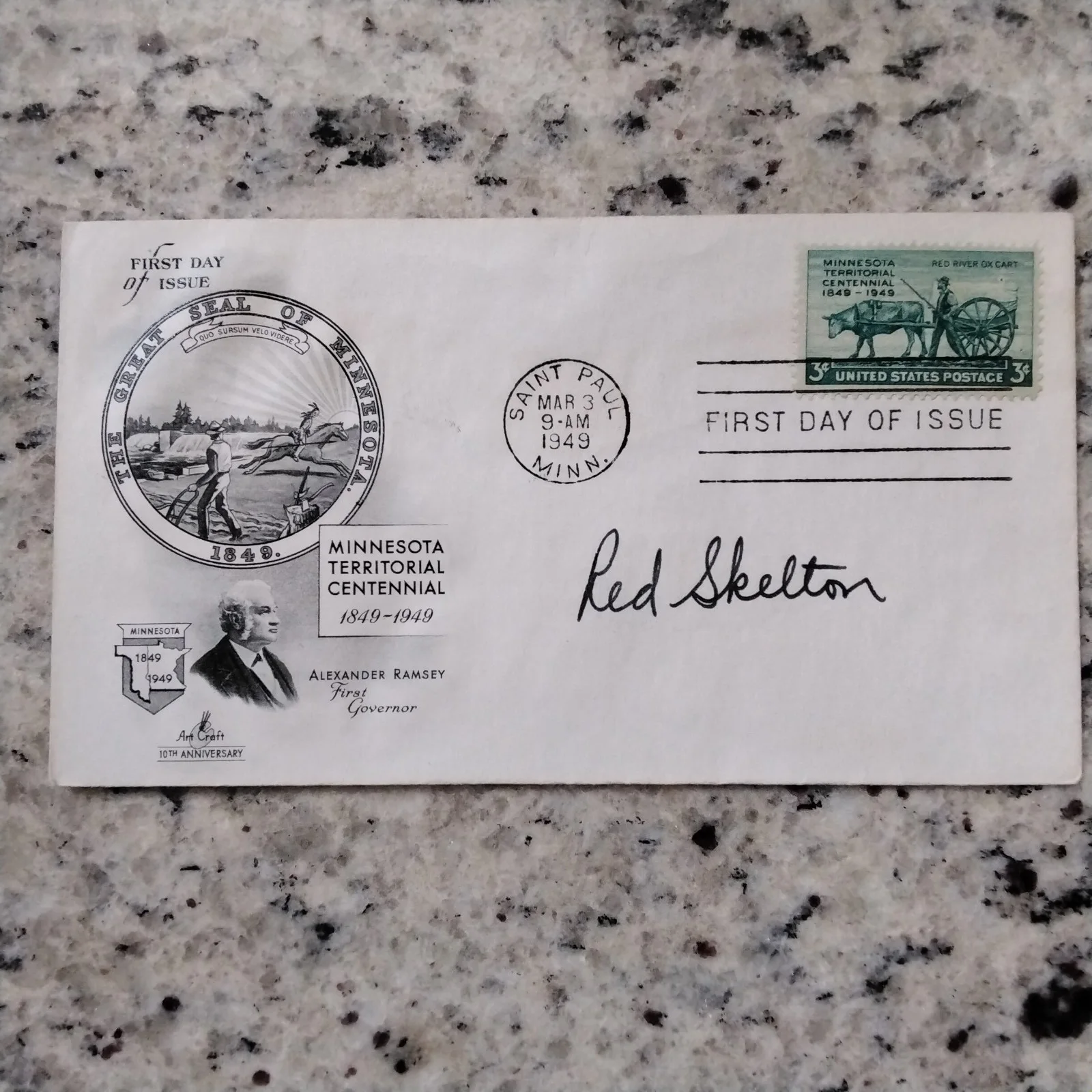 Red Skelton SIGNED Envelope DVD 40s Movie TV Actor MGM Comedy DuBarry Was a Lady, image 3