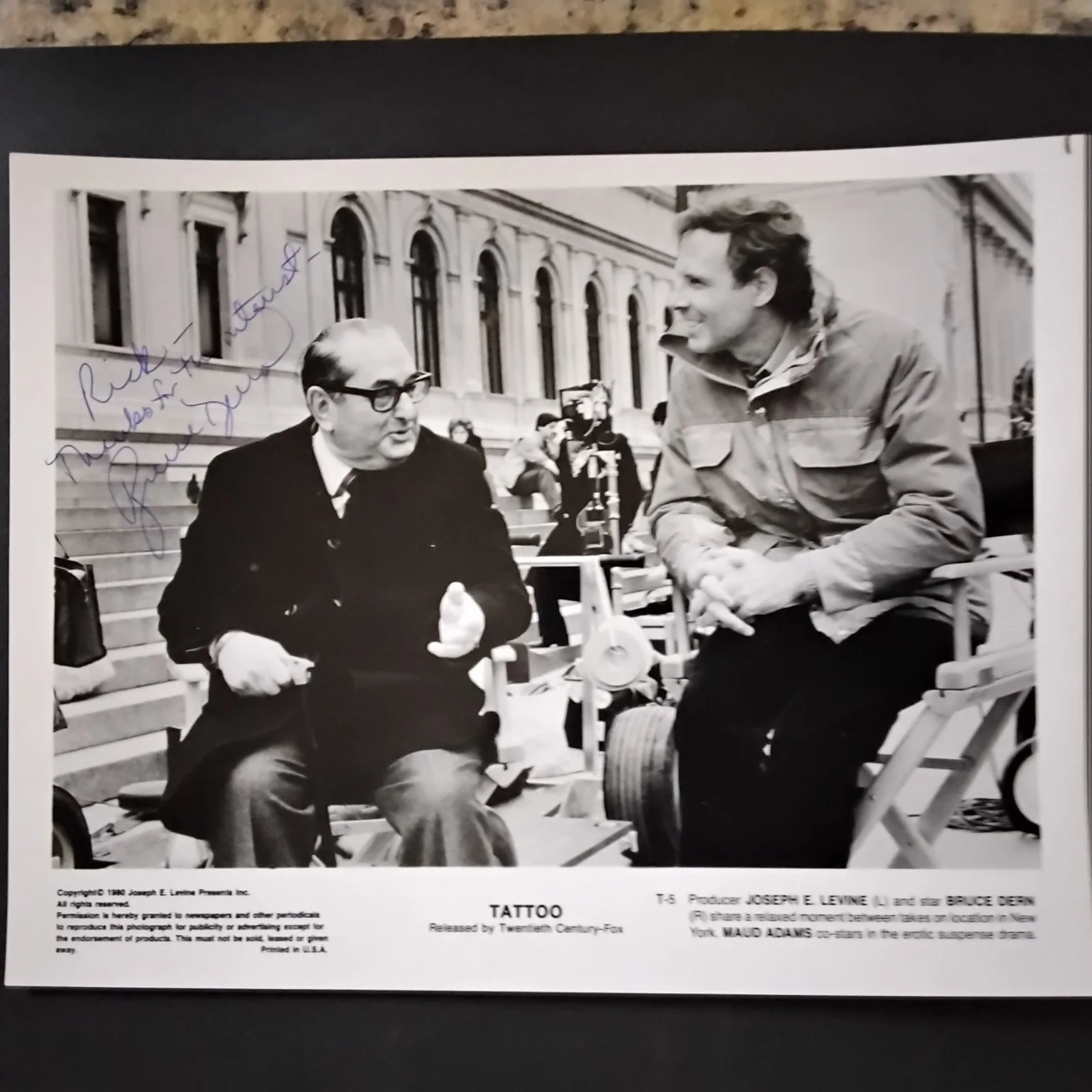 Bruce Dern SIGNED 1980 Photo Movie TV Actor Silent Running Nebraska Coming Home, изображение 2